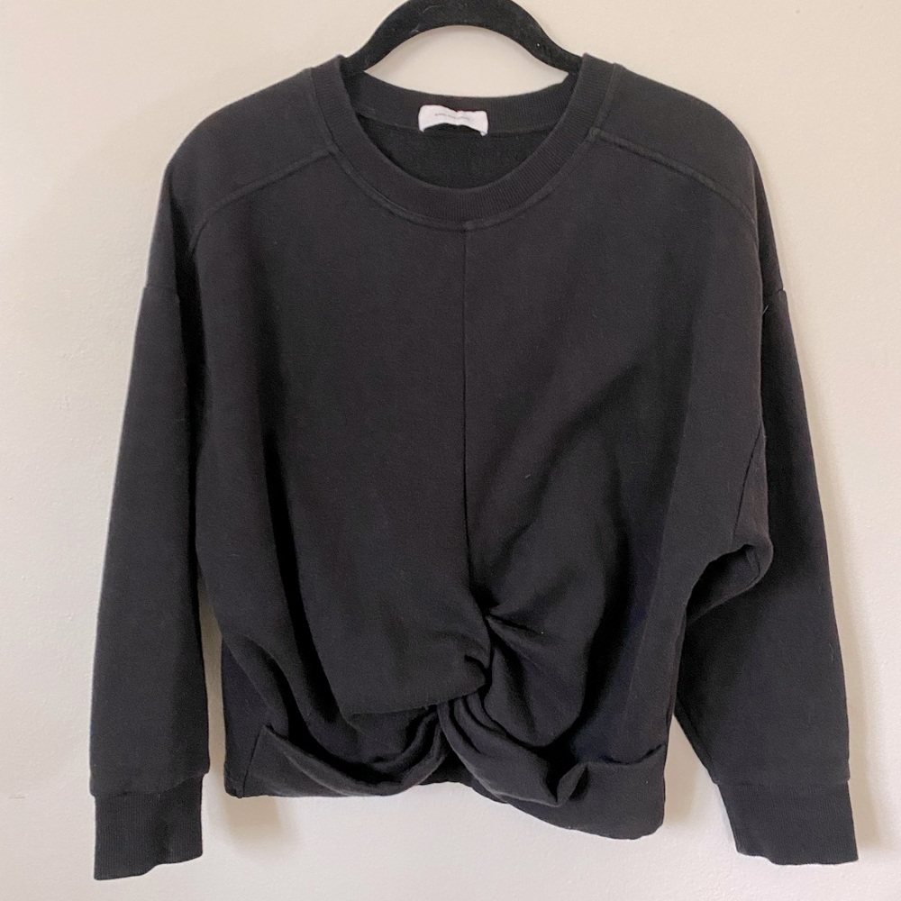 Made for Italic, cropped black sweater. Small.